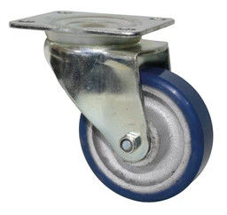 ruedas de goma 300lbs de la carretilla de los echadores de aluminio del eslabón giratorio de 4 pulgadas