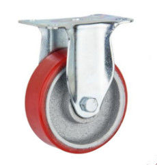 El poliuretano de 3 de la pulgada echadores del hierro rueda para trabajos de tipo medio