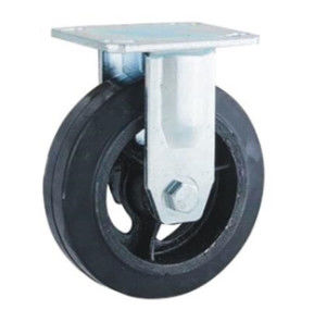 El echador resistente de 6 pulgadas rueda las ruedas de goma del hierro del echador