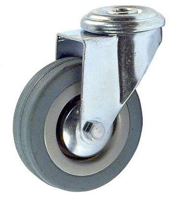 rueda de goma suave para los echadores del aparato de los echadores del agujero de perno de la carretilla